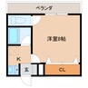 近鉄大阪線（近畿）/真菅駅 徒歩10分 2階 築31年 1Rの間取り