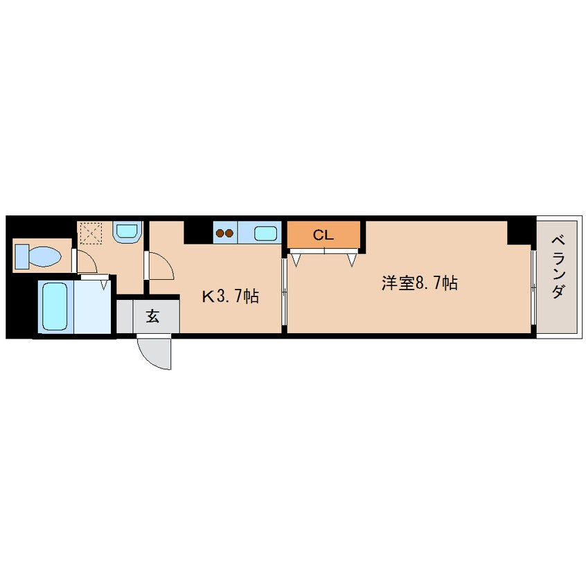 間取図 近鉄南大阪線/橿原神宮前駅 徒歩2分 7階 築20年