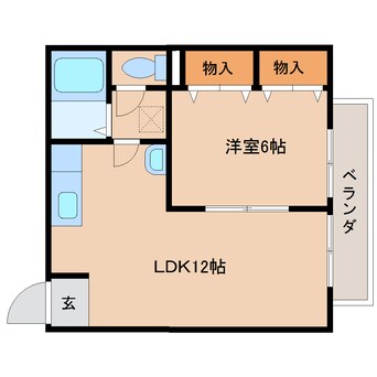 間取図 近鉄橿原線/田原本駅 徒歩10分 2階 築30年