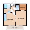 近鉄橿原線/八木西口駅 徒歩11分 2階 築21年 1DKの間取り