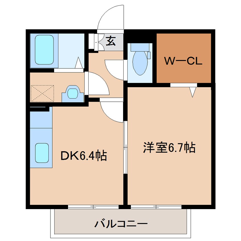 間取図 近鉄橿原線/八木西口駅 徒歩11分 2階 築21年