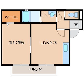 間取図 近鉄大阪線（近畿）/大和八木駅 徒歩17分 2階 築19年