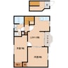 近鉄橿原線/田原本駅 徒歩15分 2階 築20年 2LDKの間取り