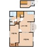 近鉄橿原線/田原本駅 徒歩15分 2階 築20年 2LDKの間取り