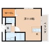 近鉄橿原線/田原本駅 徒歩10分 2階 築20年 1Rの間取り