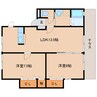 近鉄橿原線/田原本駅 徒歩10分 1階 築20年 2LDKの間取り