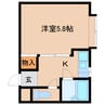 近鉄橿原線/大和八木駅 徒歩12分 1階 築31年 1Kの間取り