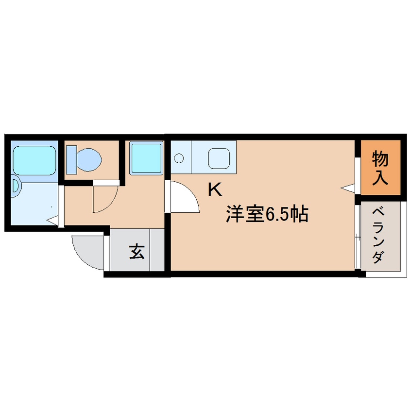 間取図 近鉄橿原線/橿原神宮前駅 徒歩2分 2階 築31年