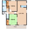 近鉄大阪線（近畿）/真菅駅 徒歩3分 1階 築23年 2LDKの間取り