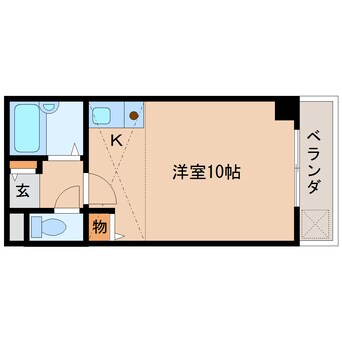 間取図 近鉄橿原線/新ノ口駅 徒歩3分 3階 築29年