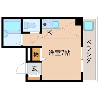 間取図 近鉄橿原線/新ノ口駅 徒歩3分 2階 築29年