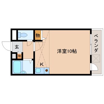 間取図 近鉄橿原線/新ノ口駅 徒歩3分 3階 築29年