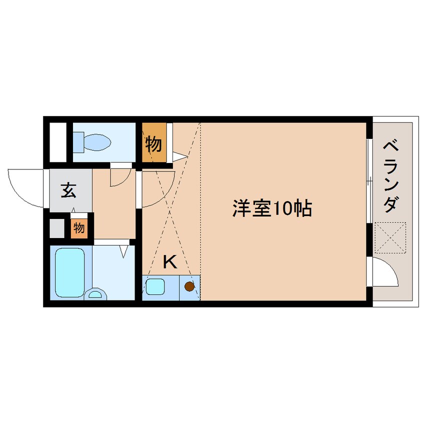 間取図 近鉄橿原線/新ノ口駅 徒歩3分 3階 築29年