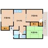 近鉄橿原線/新ノ口駅 徒歩9分 2階 築30年 3DKの間取り