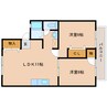 近鉄橿原線/新ノ口駅 徒歩9分 2階 築30年 2LDKの間取り