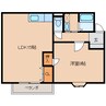 近鉄橿原線/田原本駅 徒歩8分 1階 築26年 1LDKの間取り