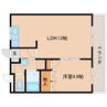 近鉄大阪線（近畿）/大和八木駅 徒歩15分 2階 築19年 1LDKの間取り