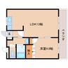 近鉄大阪線（近畿）/大和八木駅 徒歩15分 1階 築19年 1LDKの間取り