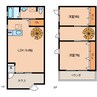 近鉄橿原線/笠縫駅 徒歩3分 1-2階 築19年 2LDKの間取り