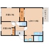 近鉄南大阪線/岡寺駅 徒歩6分 2階 築27年 2LDKの間取り