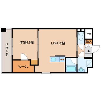 間取図 近鉄大阪線（近畿）/大和八木駅 徒歩5分 4階 築18年