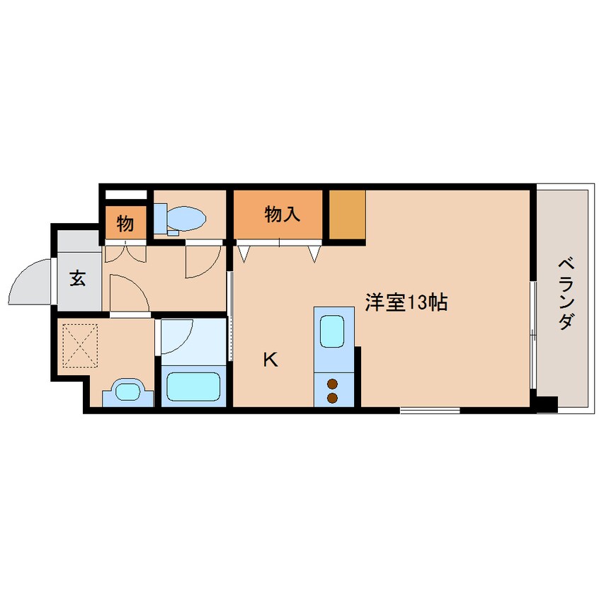 間取図 近鉄大阪線（近畿）/大和八木駅 徒歩5分 2階 築18年