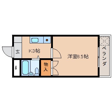 間取り図 近鉄大阪線（近畿）/真菅駅 徒歩6分 3階 築32年