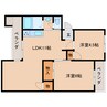 近鉄大阪線（近畿）/大和八木駅 徒歩10分 3階 築39年 2LDKの間取り