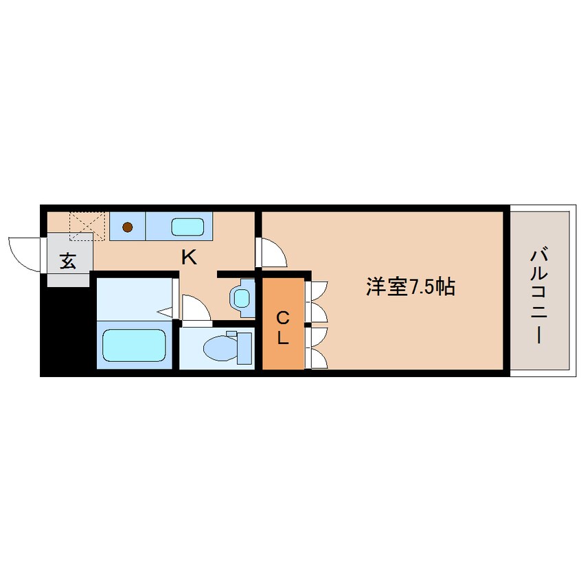 間取図 近鉄南大阪線/下市口駅 徒歩3分 1階 築17年