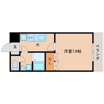 間取図 近鉄橿原線/笠縫駅 徒歩7分 1階 築17年