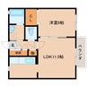 近鉄大阪線（近畿）/大和八木駅 徒歩15分 2階 築18年 1LDKの間取り