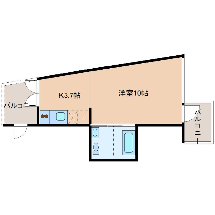 間取図 近鉄大阪線（近畿）/大和八木駅 徒歩8分 2階 築17年