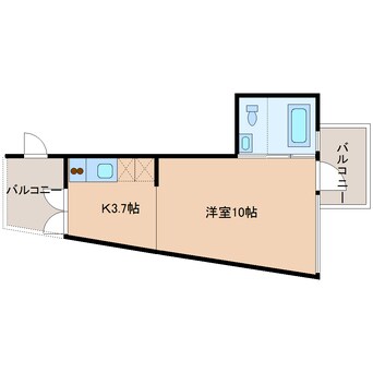 間取図 近鉄大阪線（近畿）/大和八木駅 徒歩8分 3階 築17年