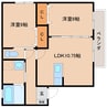 近鉄大阪線（近畿）/耳成駅 徒歩10分 2階 築18年 2LDKの間取り