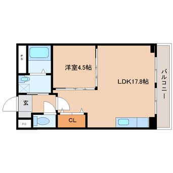 間取図 近鉄南大阪線/岡寺駅 徒歩8分 1階 築16年