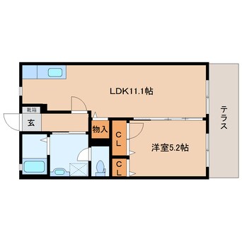 間取図 近鉄橿原線/畝傍御陵前駅 徒歩5分 1階 築16年