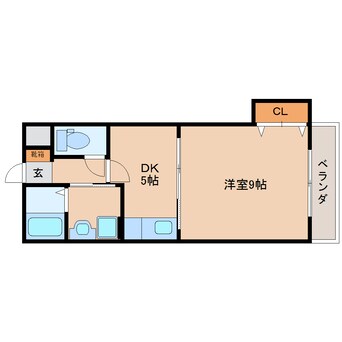 間取図 近鉄橿原線/八木西口駅 徒歩18分 1階 築24年