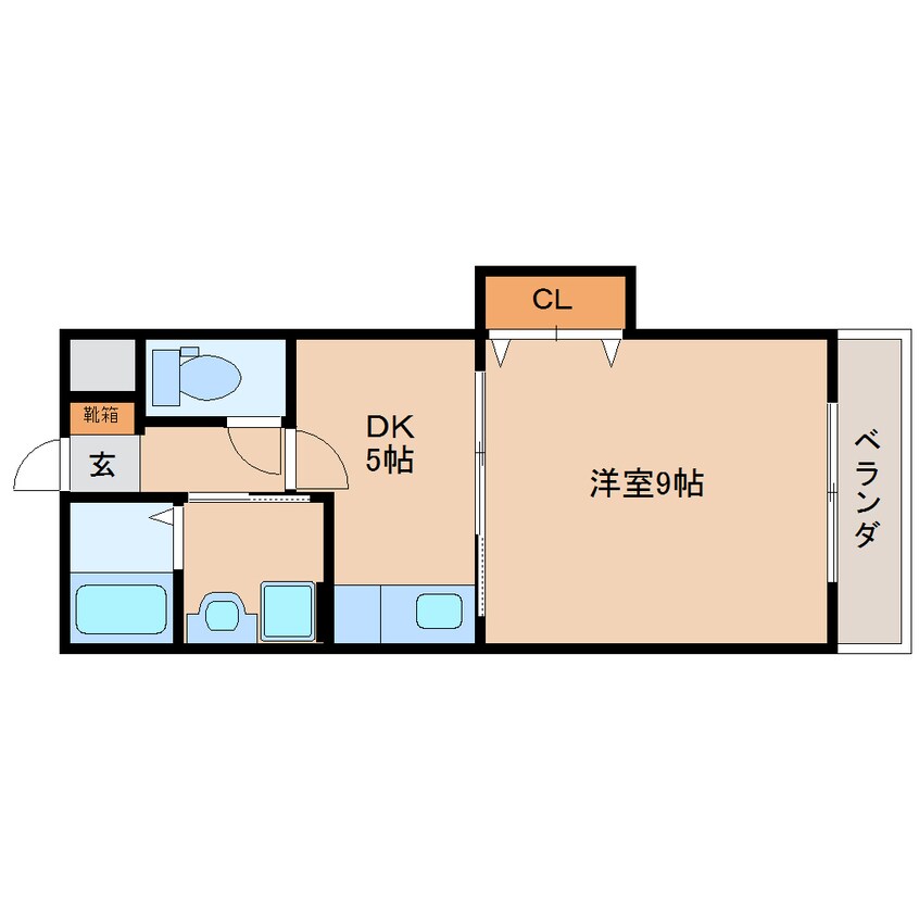 間取図 近鉄橿原線/八木西口駅 徒歩18分 1階 築24年