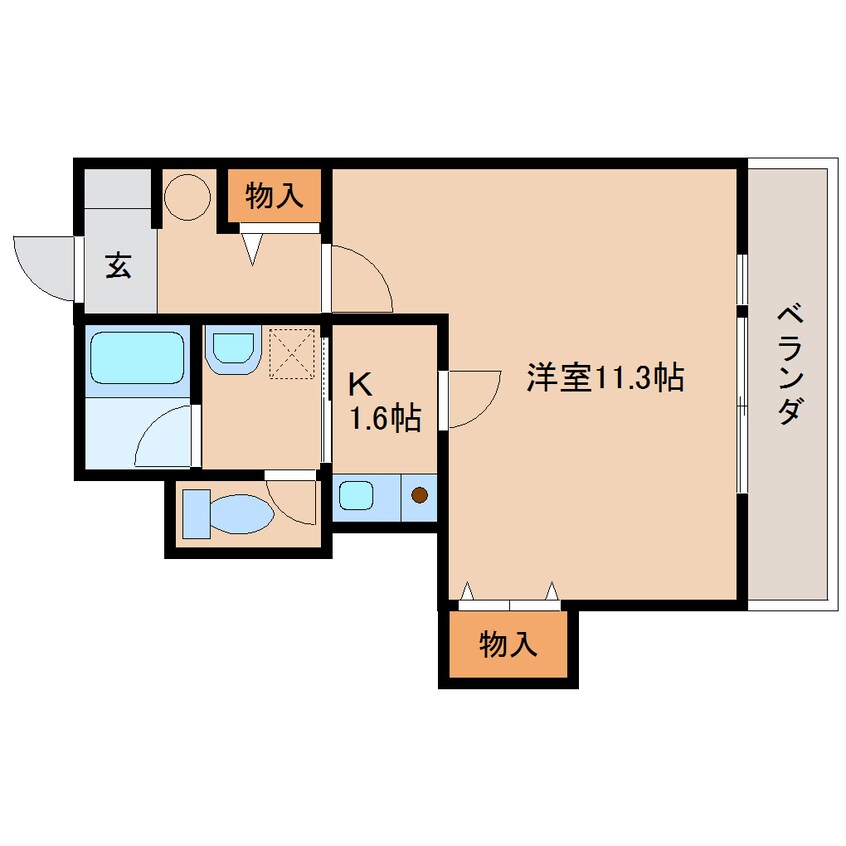 間取図 近鉄橿原線/橿原神宮前駅 徒歩3分 5階 築23年