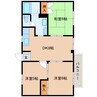 近鉄橿原線/田原本駅 徒歩12分 2階 築31年 3DKの間取り