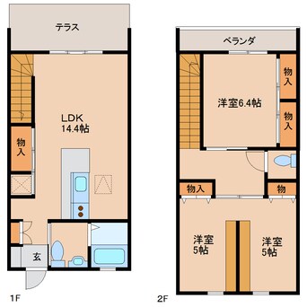 間取図 近鉄橿原線/田原本駅 徒歩14分 1階 築17年