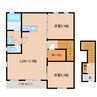 近鉄橿原線/八木西口駅 徒歩13分 2階 築17年 2LDKの間取り