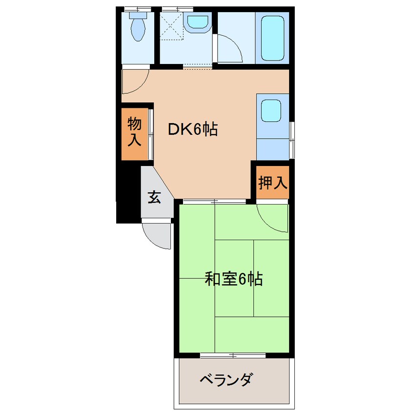 間取図 近鉄橿原線/八木西口駅 徒歩8分 3階 築33年