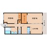 近鉄橿原線/八木西口駅 徒歩24分 1階 築16年 2LDKの間取り