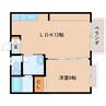 近鉄南大阪線/橿原神宮前駅 徒歩4分 1階 築37年 1LDKの間取り