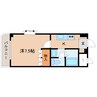 近鉄大阪線（近畿）/大和八木駅 バス:8分:停歩2分 2階 築17年 1Kの間取り