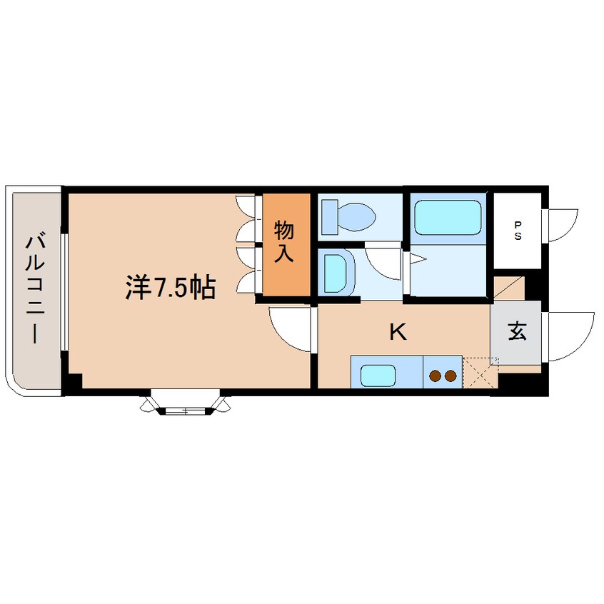 間取図 近鉄大阪線（近畿）/大和八木駅 バス8分五井下車:停歩2分 2階 築15年