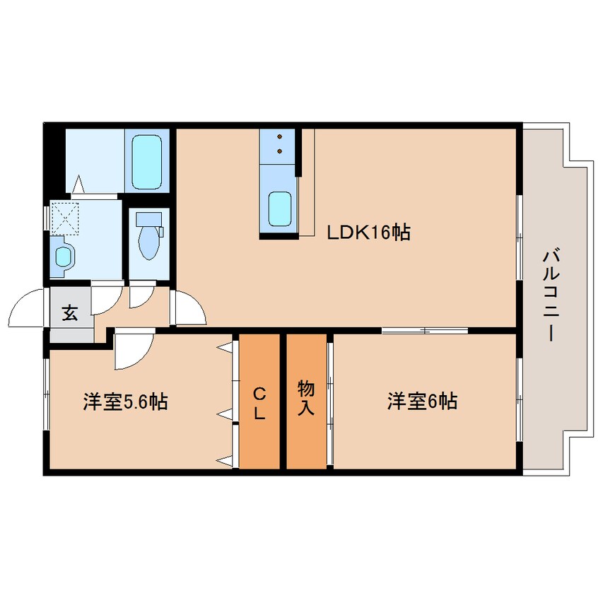 間取図 近鉄大阪線（近畿）/大和八木駅 徒歩11分 1階 築15年