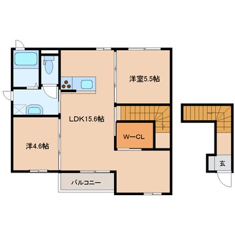 間取図 近鉄大阪線（近畿）/真菅駅 徒歩5分 2階 築15年