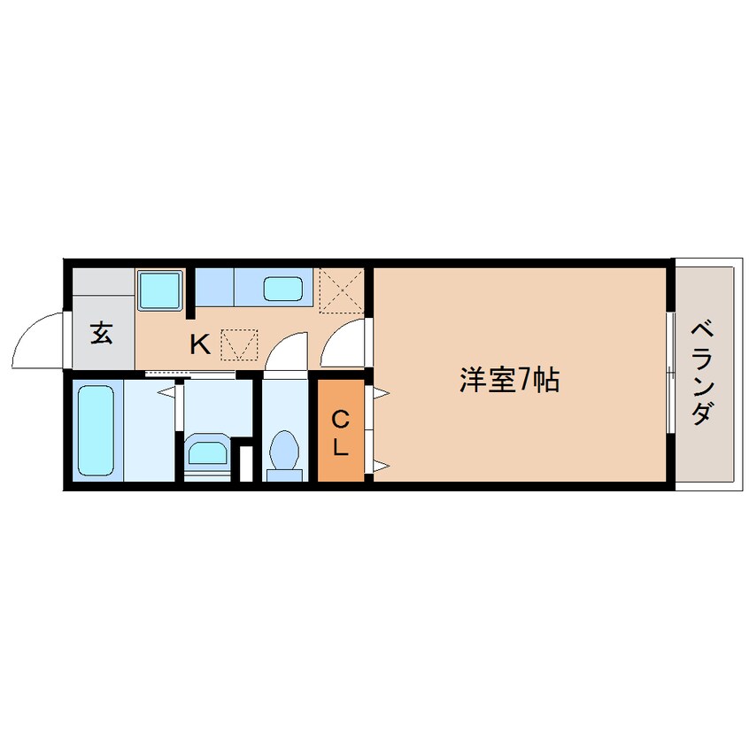 間取図 近鉄大阪線（近畿）/耳成駅 徒歩8分 1階 築16年